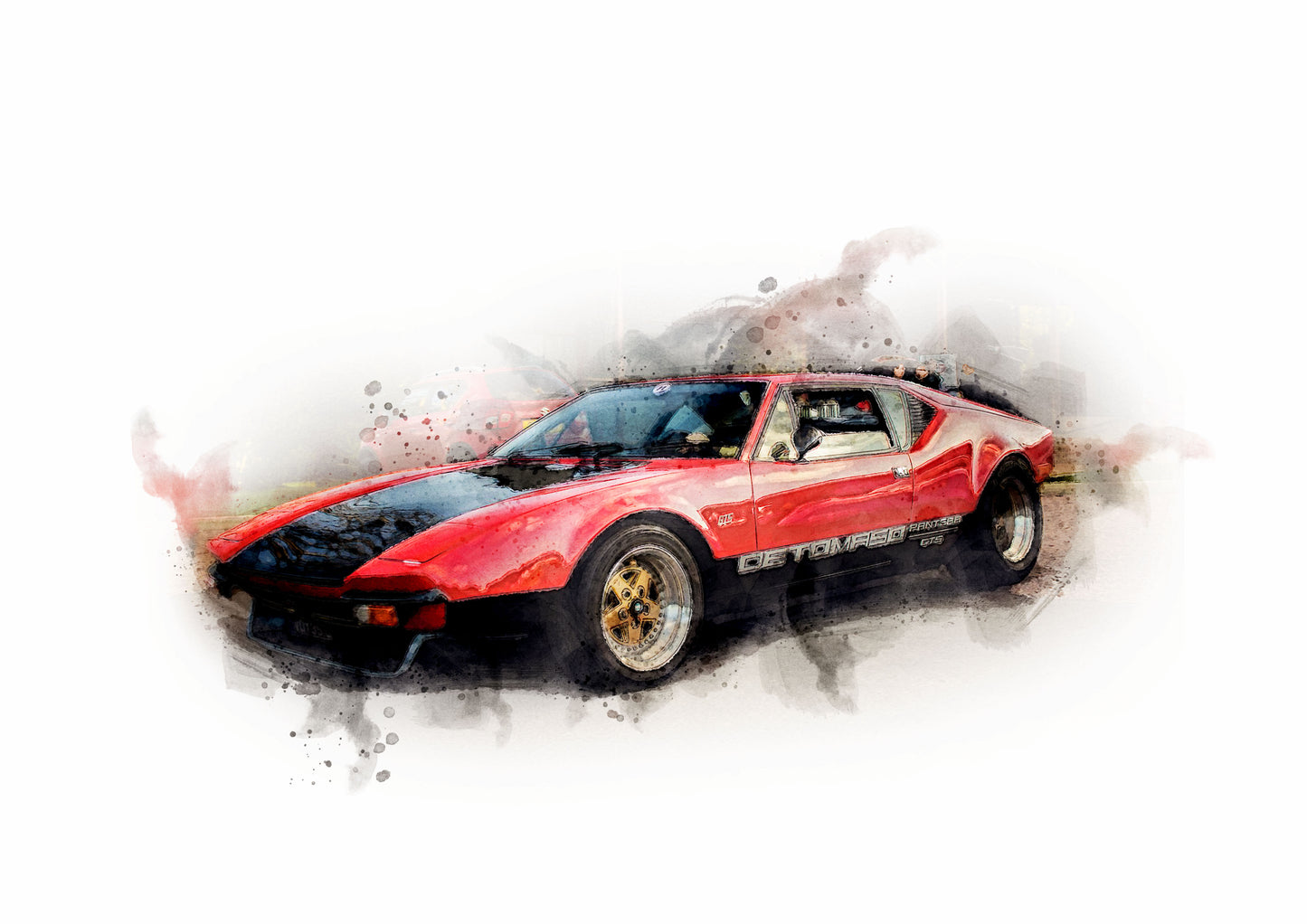 Watercolor Car Painting