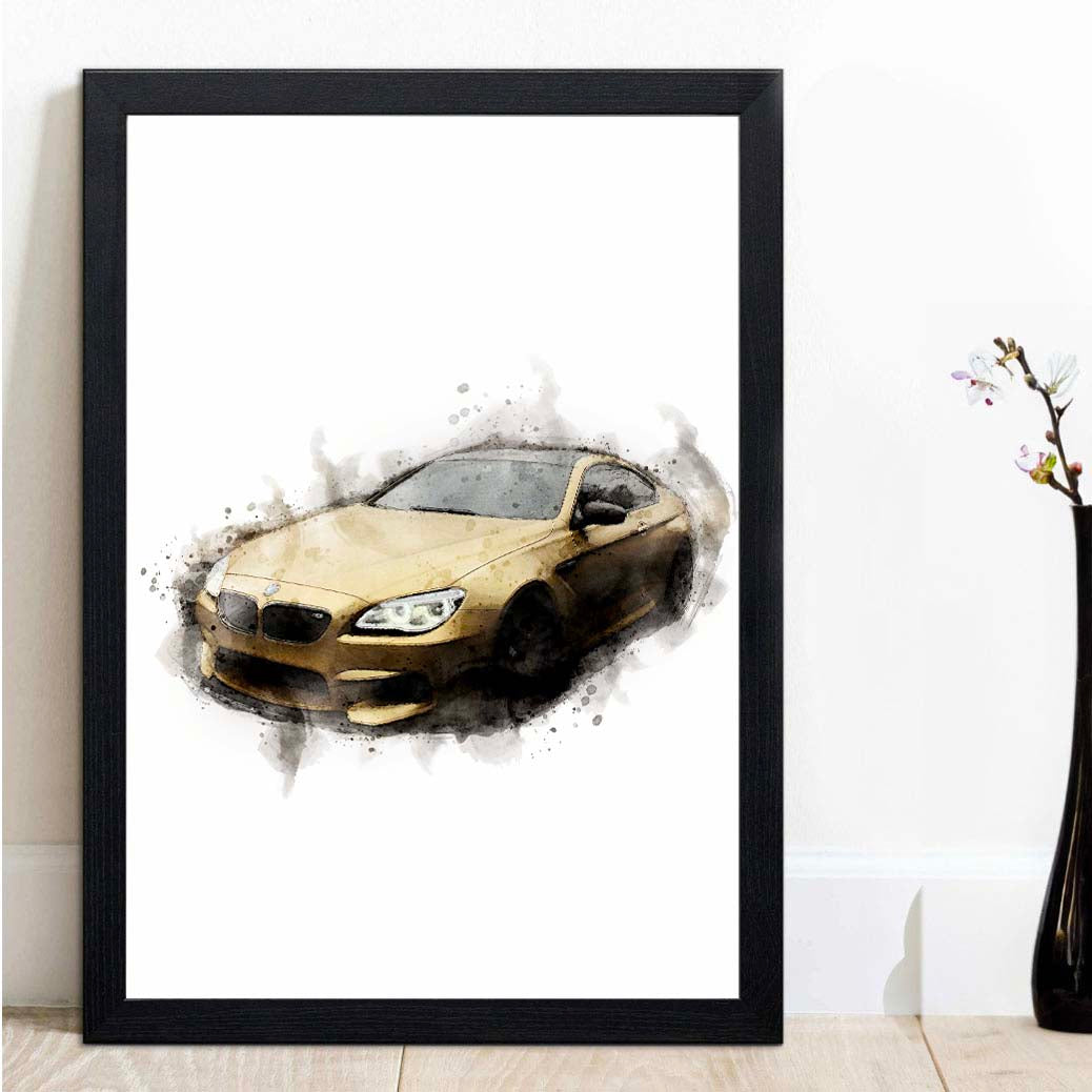 Watercolor Car Painting