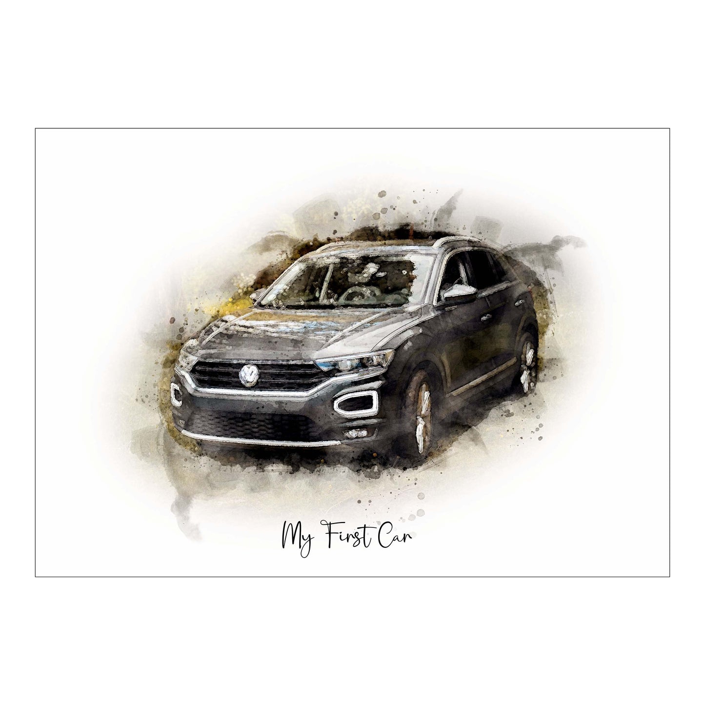 Watercolor Car Painting