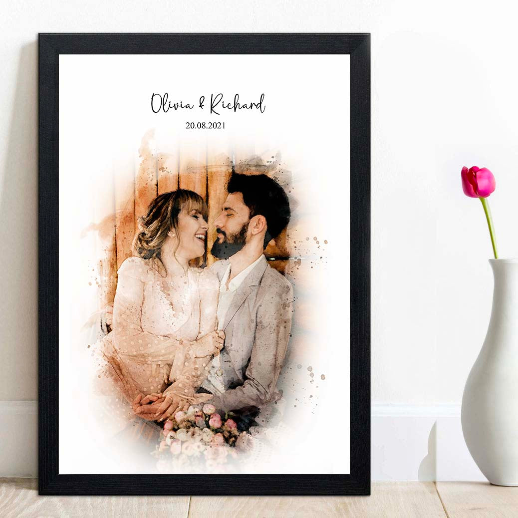 Watercolour Family / Couple Portrait
