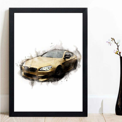 Watercolor Car Painting