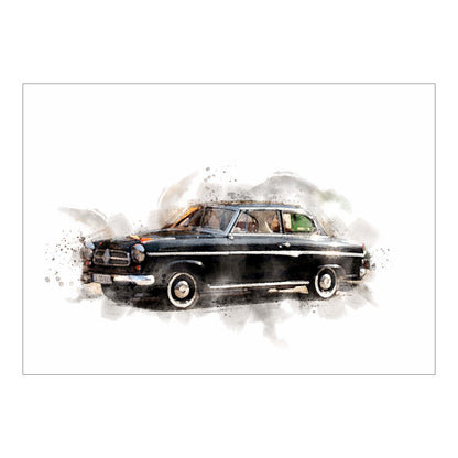Watercolor Car Painting
